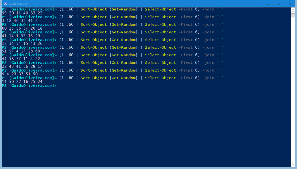 Powershell Bolao 1