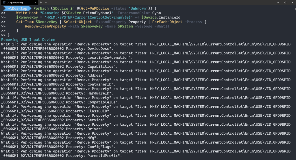 Removendo dispositivos órfãos do Windows com Powershell